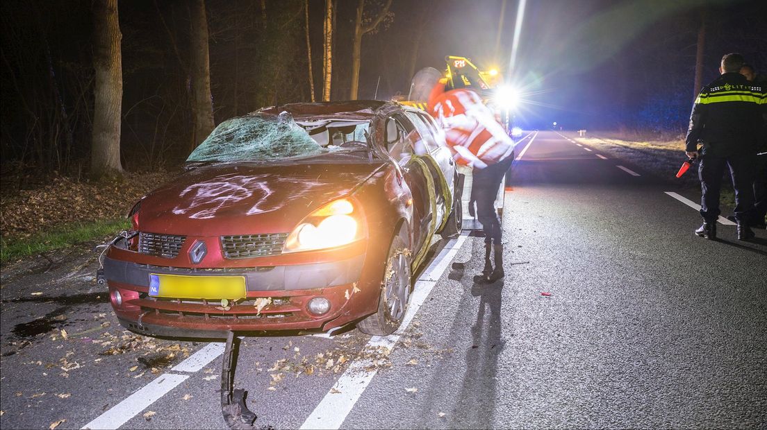 De auto is weggesleept door een bergingsbedrijf