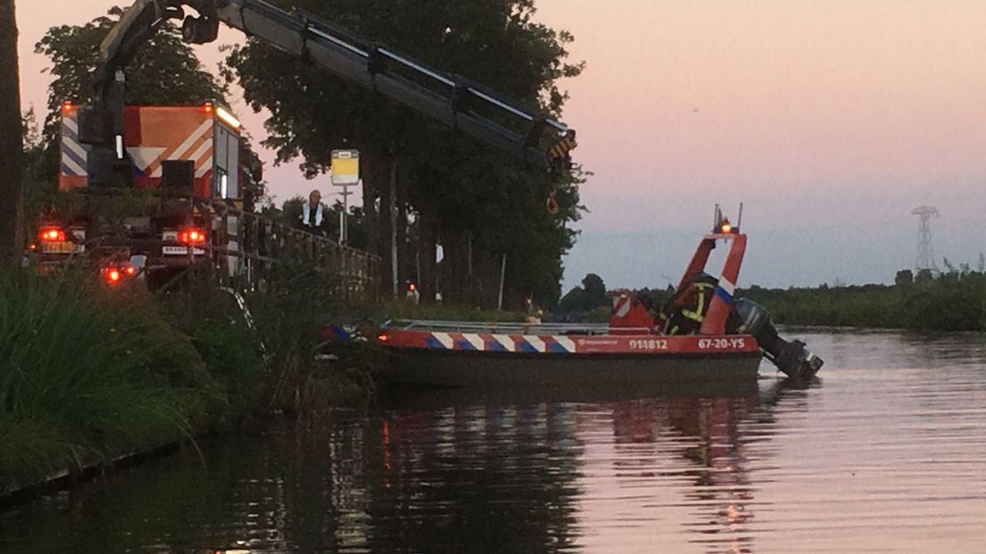 De brandweer vond het lichaam gisteravond (Rechten: Van Oost Media)