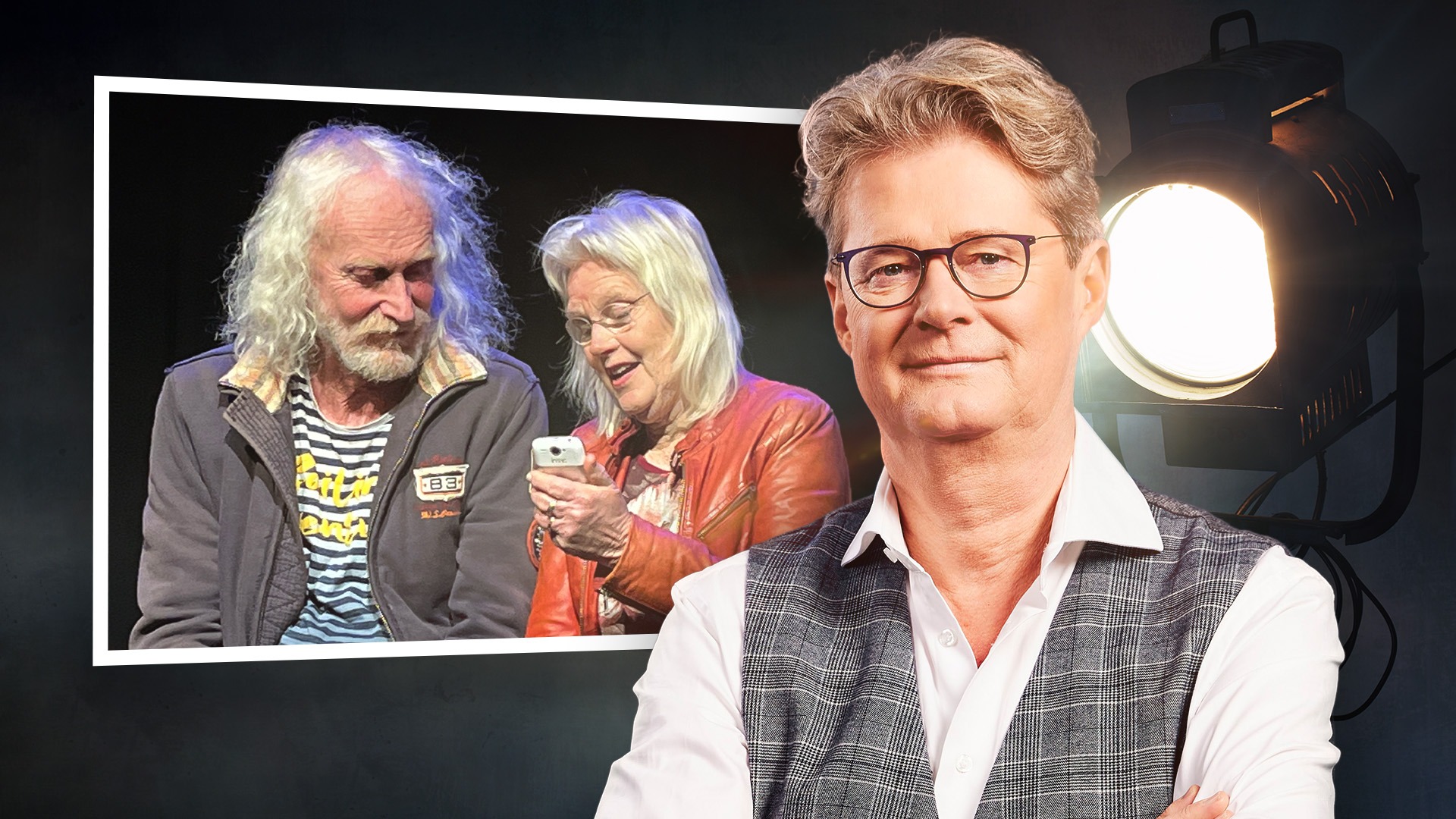 Henk te Biesebeek beskôget de foarstelling 'Fêste Grûn'
