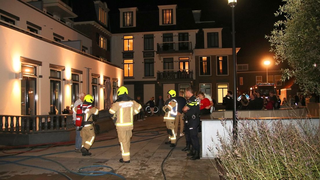 Brand in appartementencomplex Domburg