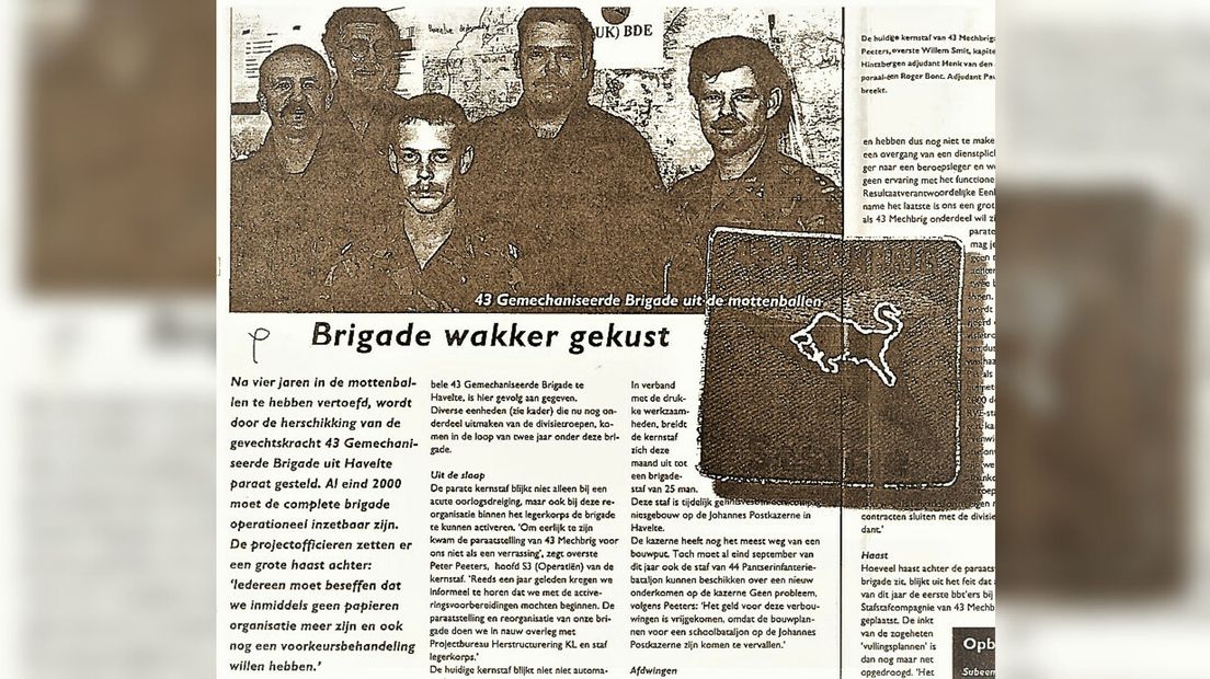 Archieffoto heroprichting 43 Gemechaniseerde Brigade