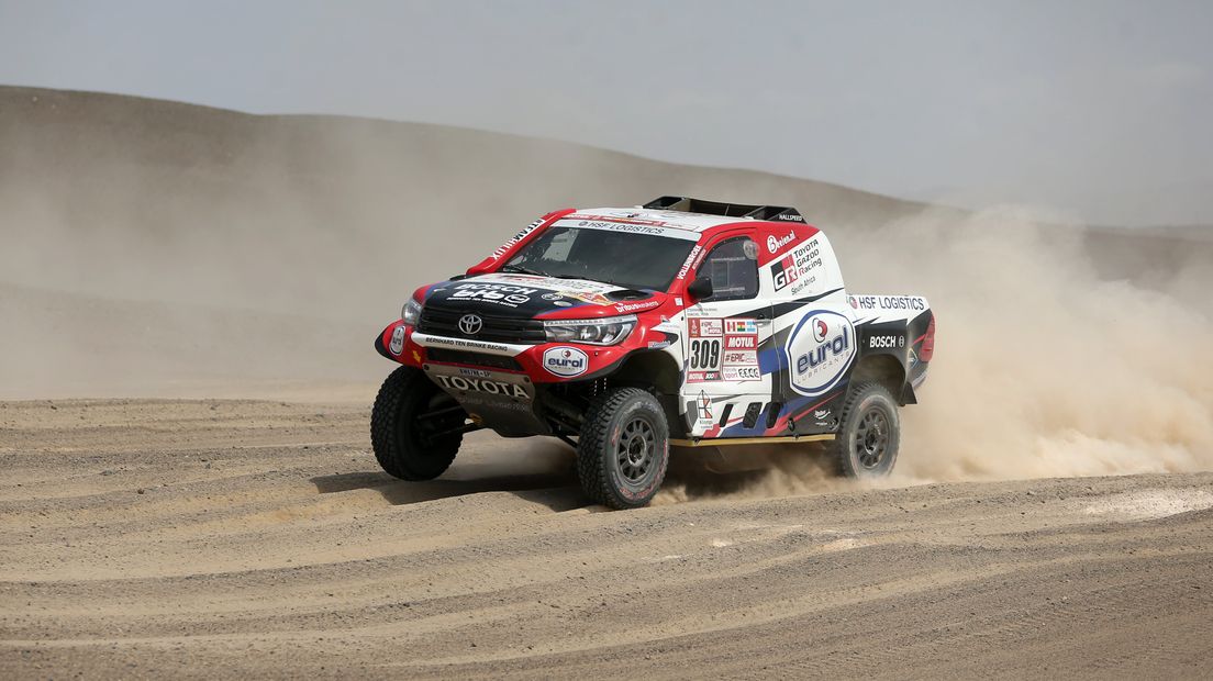 Bernhard ten Brinke tijdens de Dakar Rally in 2018.