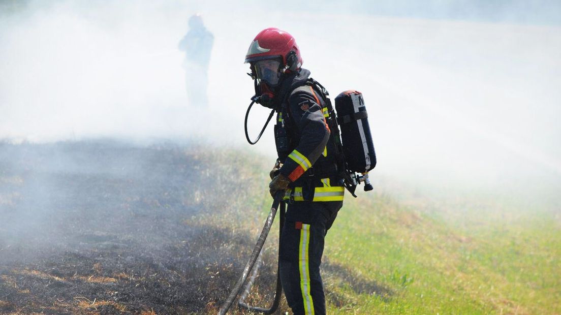 Brandweerpersoneel in actie