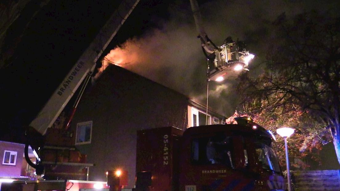 Uitslaande brand in Enschede
