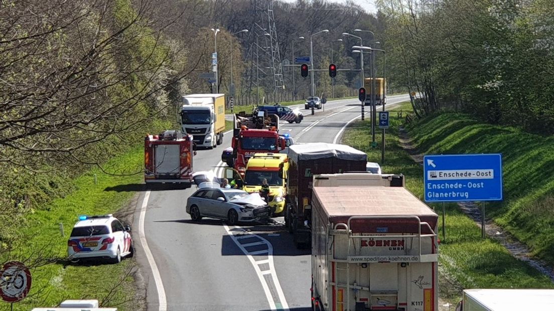 Ongeval op de N35 bij Enschede