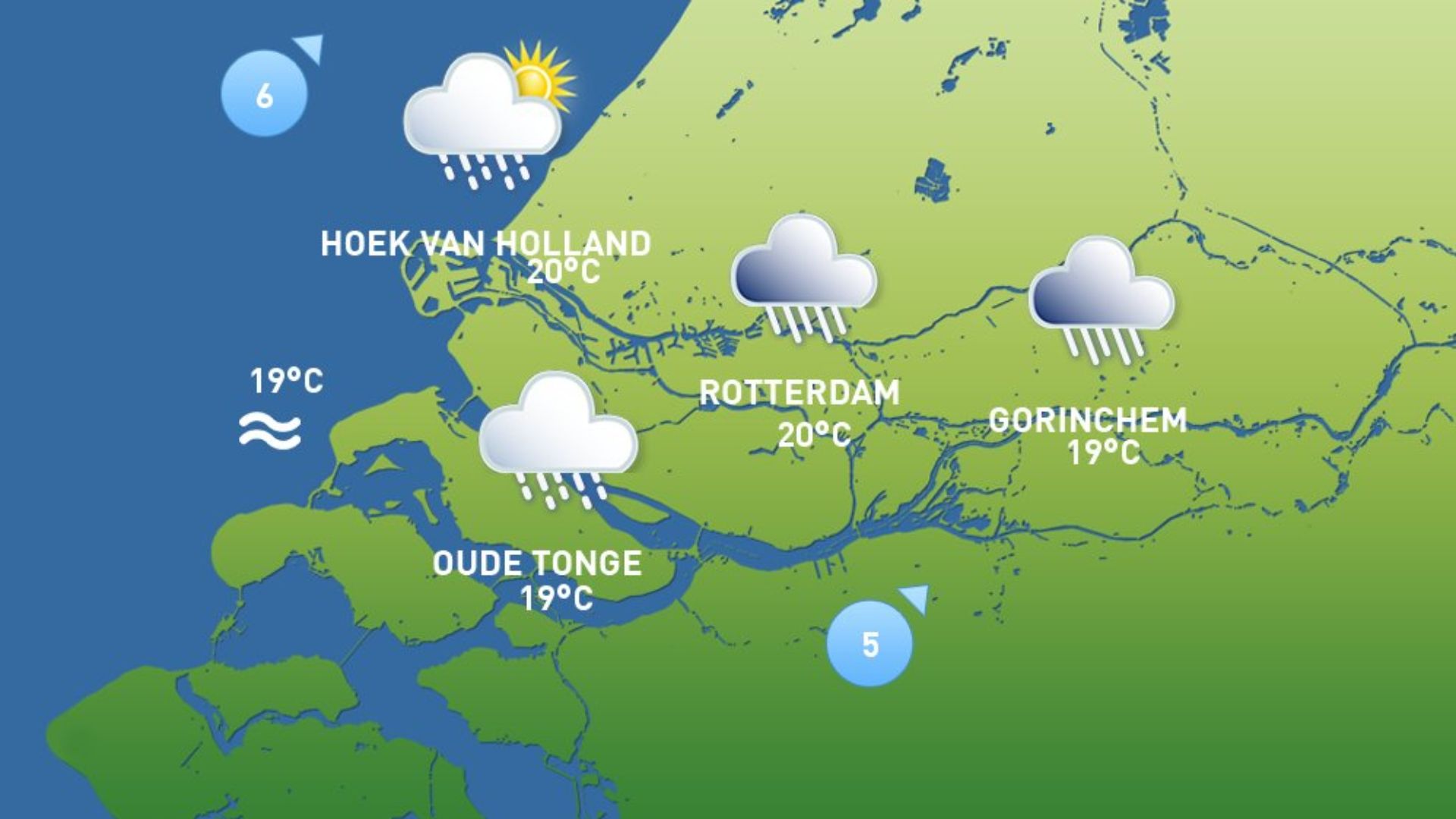 Het weer voor zondag: wisselvallig zomerweer - Rijnmond