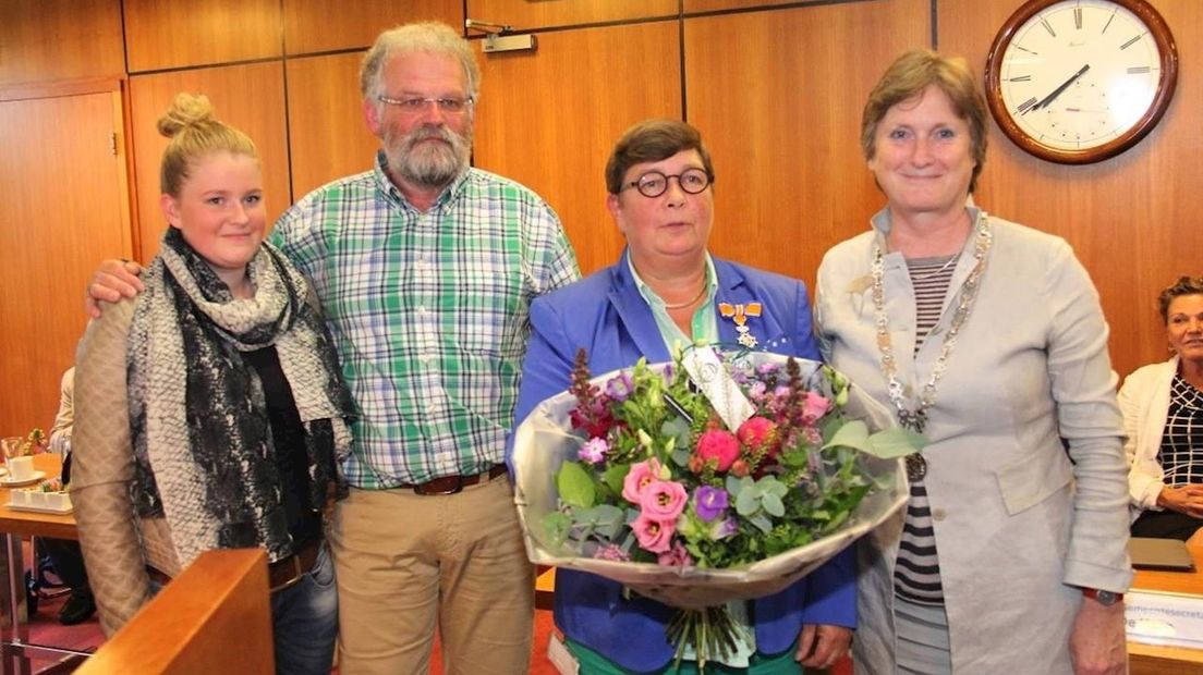 Bloemen voor de wethouder