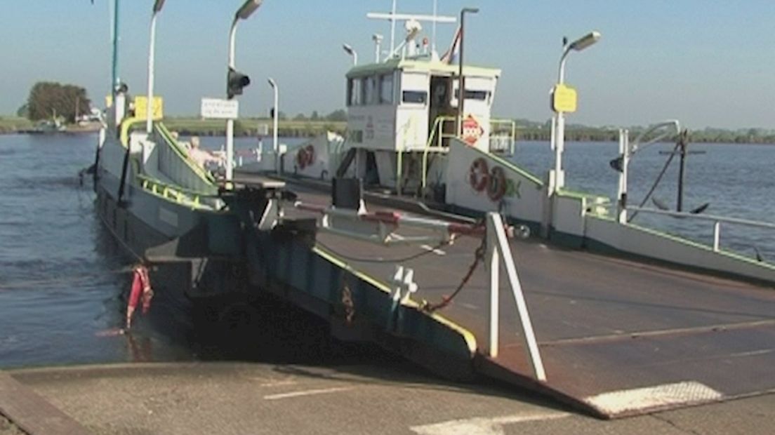 Protest tegen vaartijden pontje
