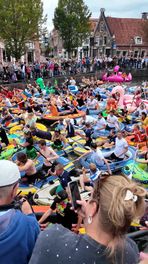 In race mei de rubberboat