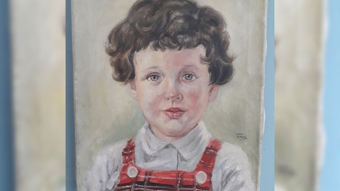 Het portret van de 5-jarige Toos Graaff-Van der Spek