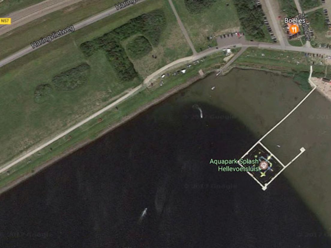 De plek van het aquapark
