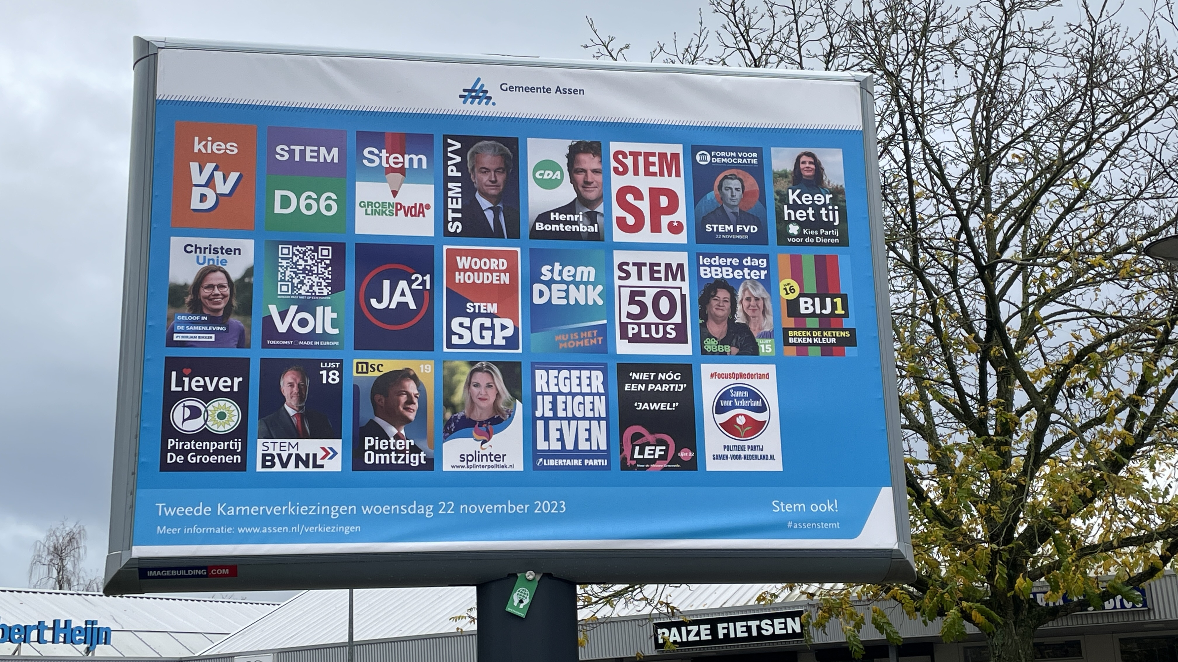 Angst of twijfel? Bijna niemand hangt nog een verkiezingsposter op