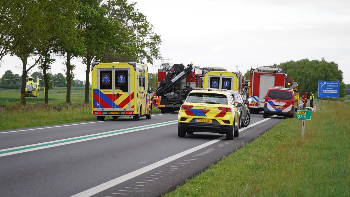 Drie mensen ernstig gewond na ongeval bij Mussel