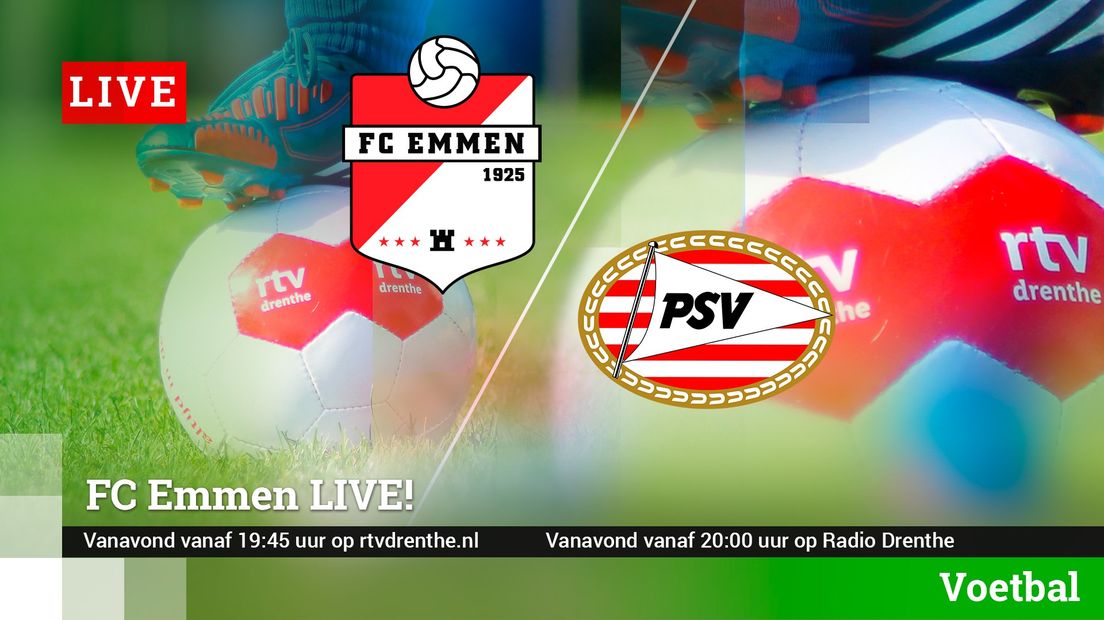 FC Emmen ontvangt Jong PSV