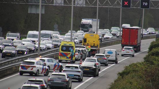 Ongeval A1: vier auto's botsen op elkaar