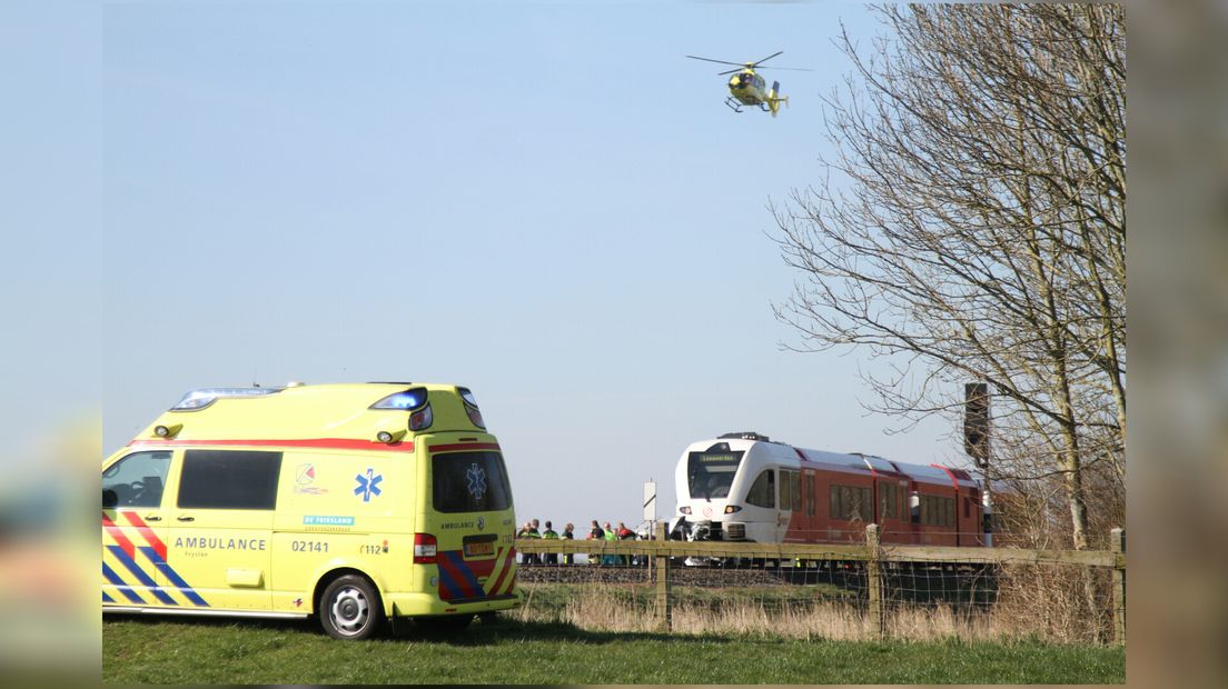 Foar it ûngelok is in traumahelikopter oproppen