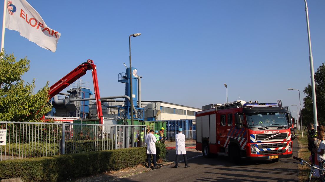 Brand bij Elopak in Terneuzen