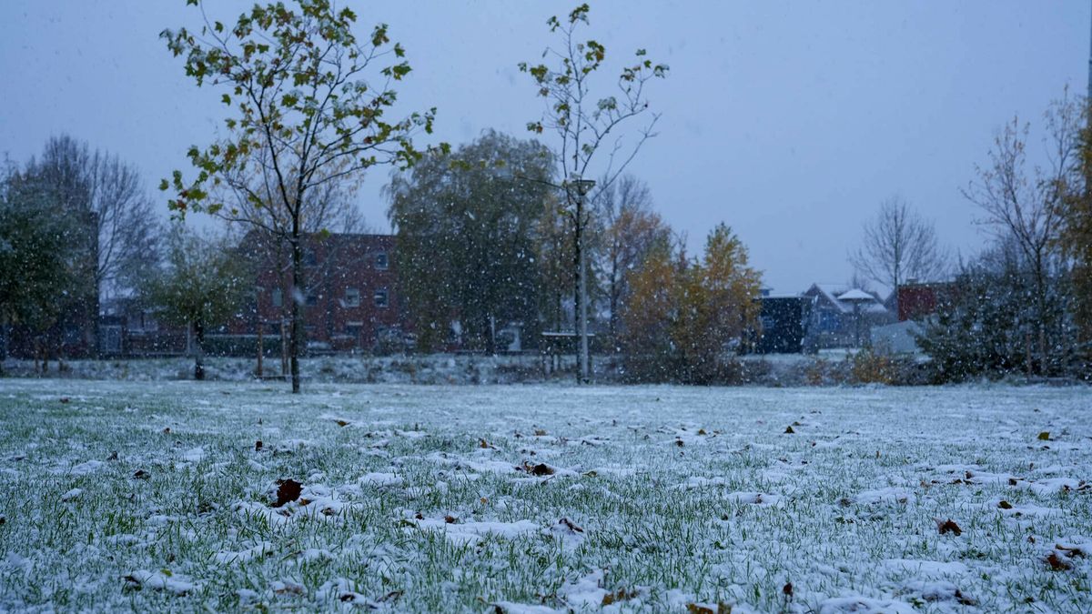 Drenthe kleurt langzaam wit door eerste sneeuw van najaar
