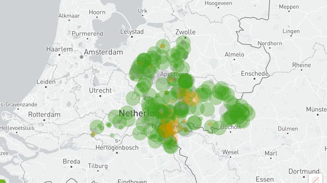 In de provincie Gelderland is onlangs al een druktekaart gestart.