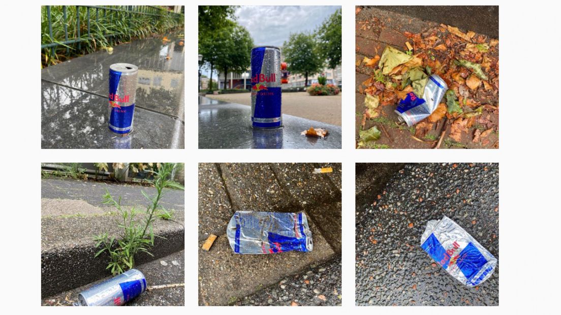 Steven Oostlander plaatste al meer dan 150 foto's van blikjes van Red Bull