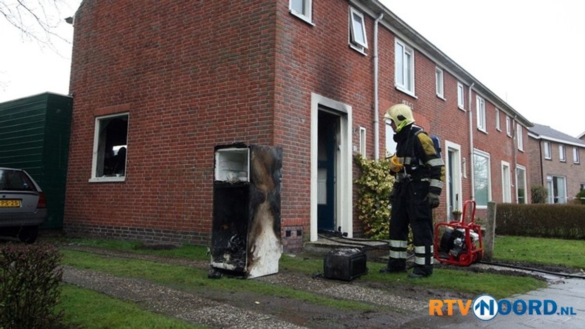 Brand in woning Lutjegast