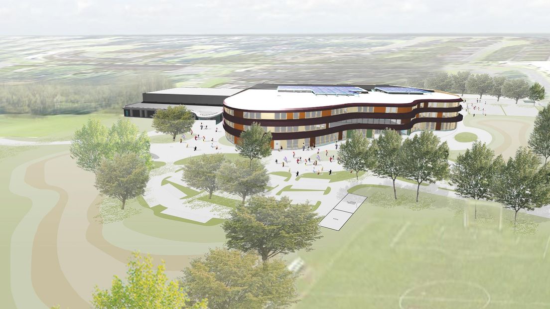 Plan nieuw schoolgebouw