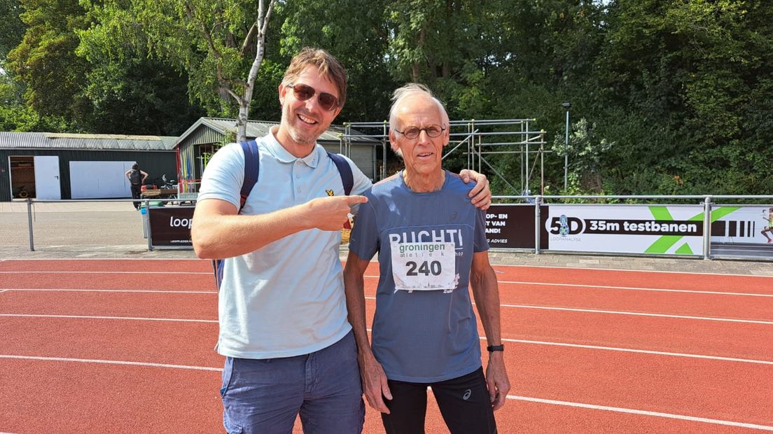 Jan Ties en zijn zoon Jan Jaap