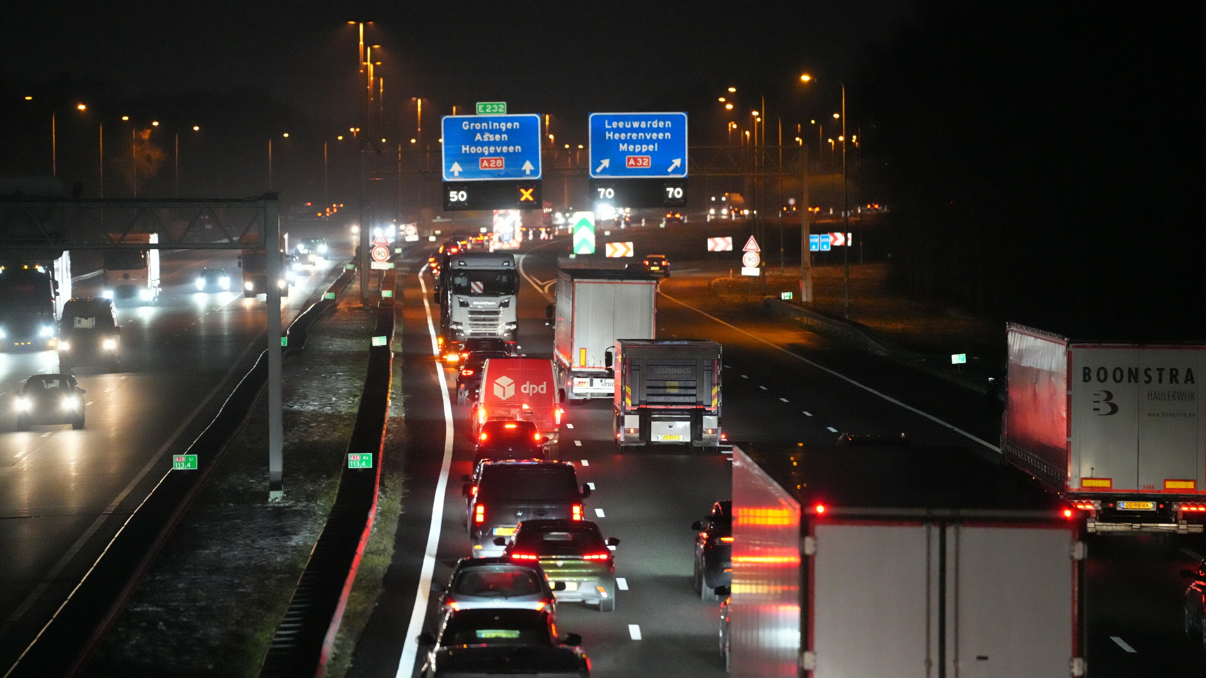 Rijstrook A28 weer open, betonschade viaduct gerepareerd
