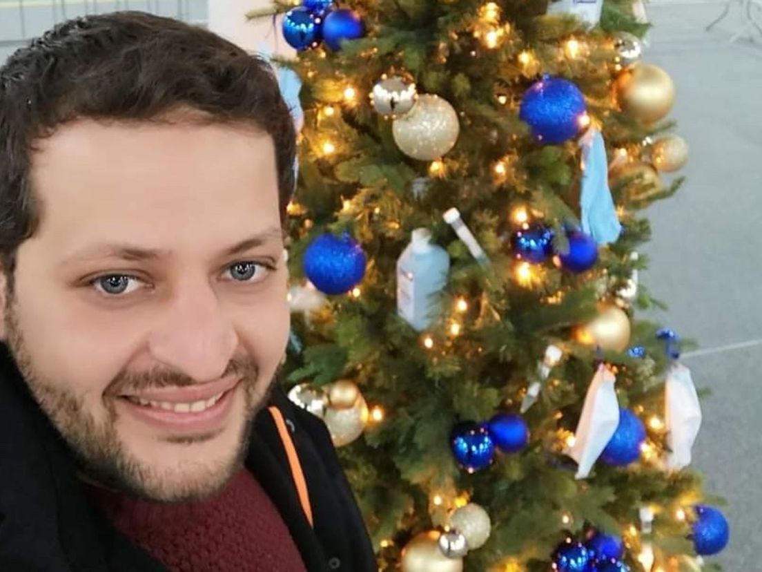 Belal Alrefaj op zijn laatste werkdag bij GGD