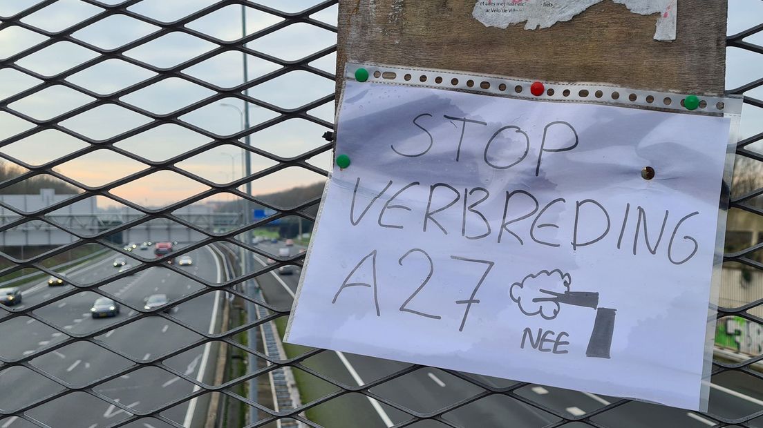 Er is veel verzet tegen de verbreding van de A27.