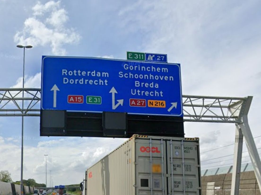 De A15 bij Gorinchem naar Papendrecht is dinsdagnacht dicht.