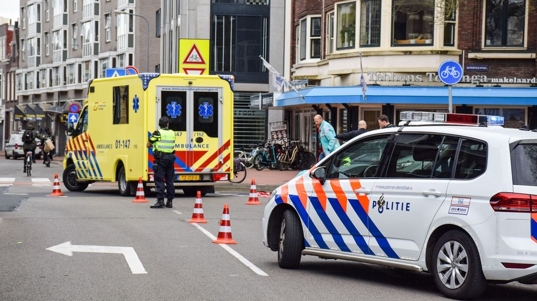 Een ambulance kwam ter plaatse