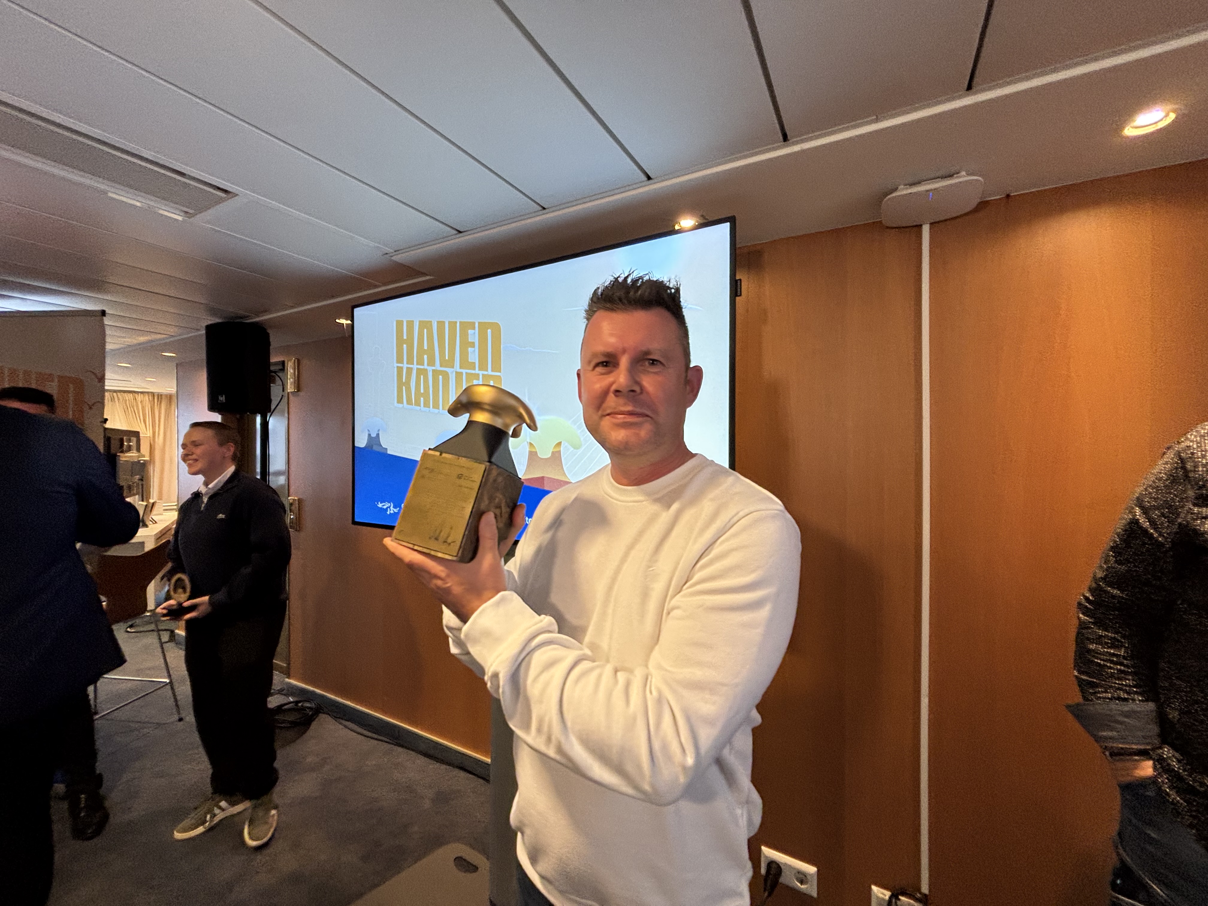 Procesoperator Bas Pieren is de winnaar van de Gouden Bolder