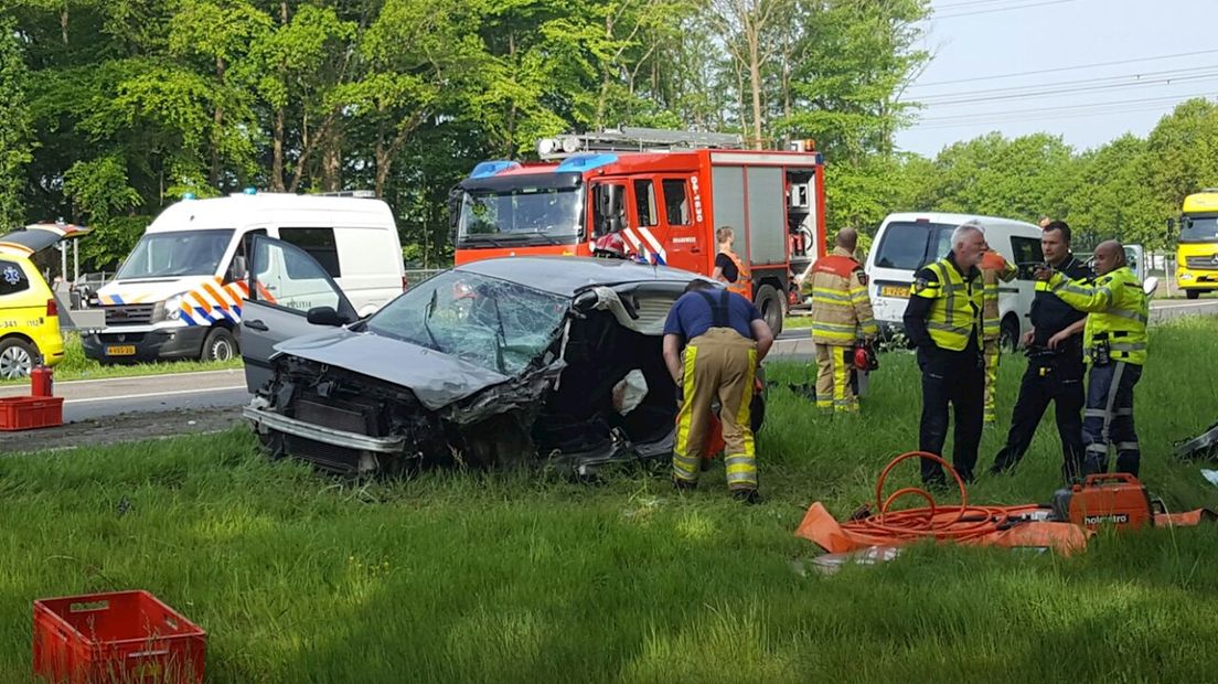 N35 bij Zwolle afgesloten na ongeluk
