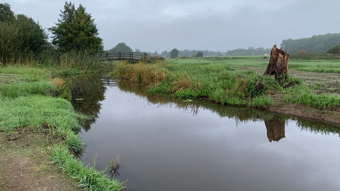 Ter illustratie: een wandelbrug over de Ruiten Aa