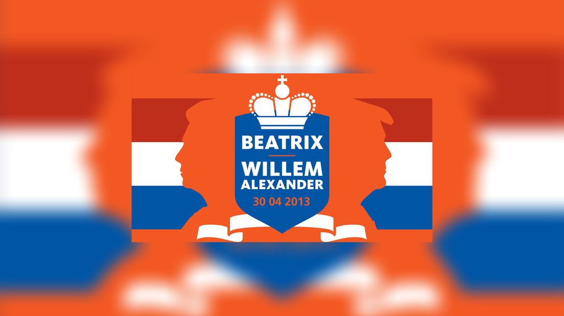 Spesjale flage Beatrix en Willem-Alexander