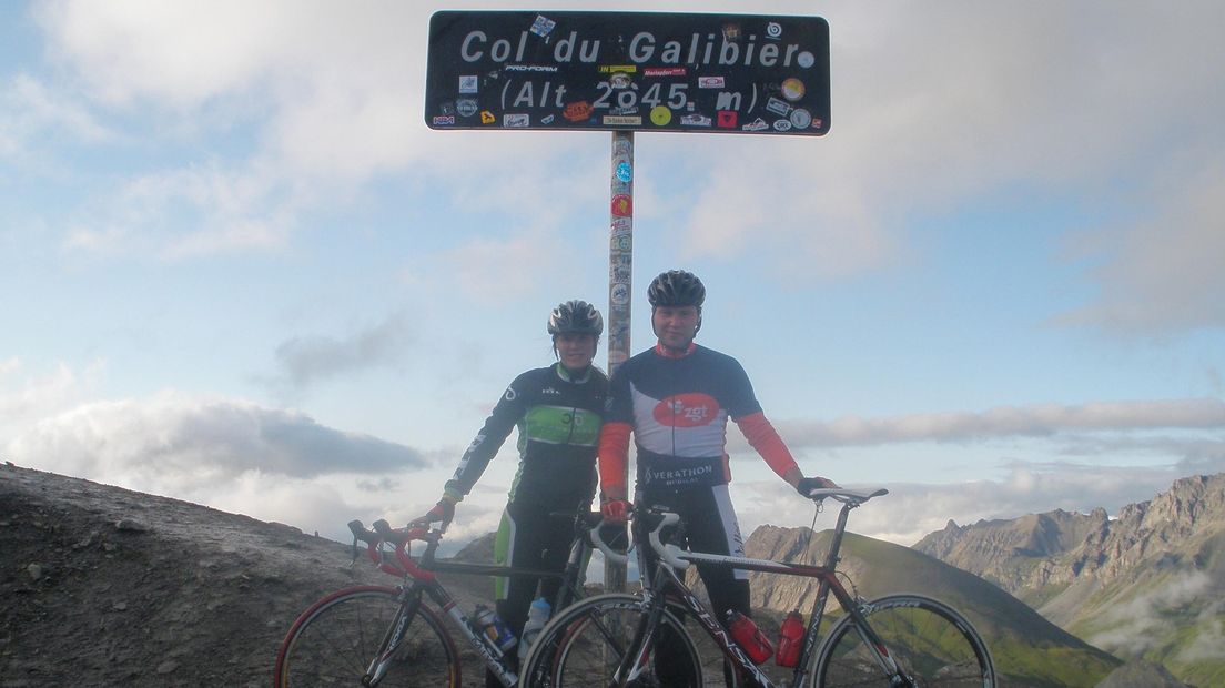 Dorien en Iwan, samen op de top van de Galibier