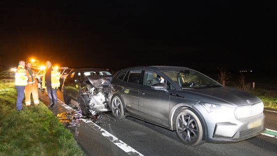 Gewonde bij kettingbotsing, file op N36 Nieuws