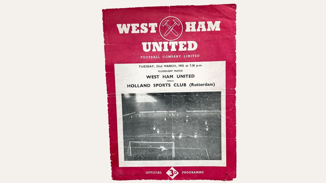 Affiche voor West Ham United - Holland Sports Club Rotterdam