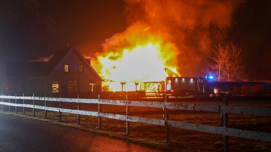 Onrust bij feest • grote brand