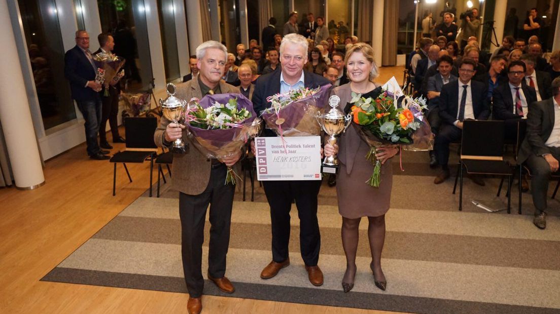 De drie winnaars op een rij (Rechten: Kim Stellingwerf / RTV Drenthe)