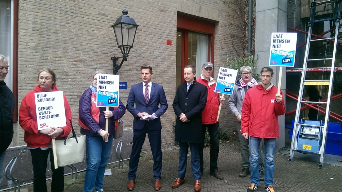 Protest tegen verdwijnen kwijtschelding waterschap