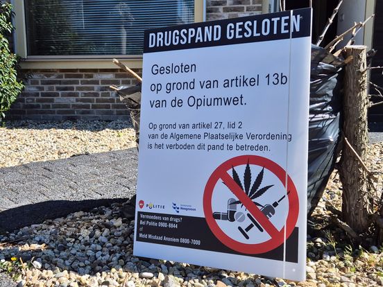 Woning in Assen gesloten vanwege vondst van harddrugs