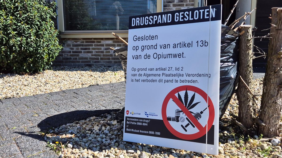 Woning in Assen gesloten vanwege vondst van harddrugs