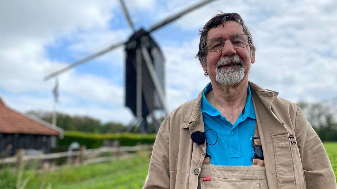 Henk Scholte in 't Hoff is vrijwillig molenaar van de Wissink Möl in Usselo