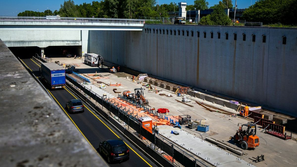 Laatste werkzaamheden aan A7-tunnel beginnen vanavond, weg richting Joure afgesloten