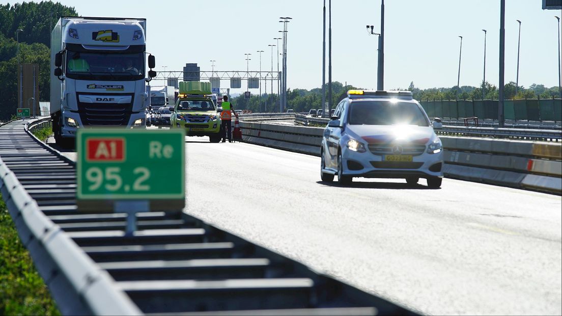Verkeer op de A1 moet geduld hebben
