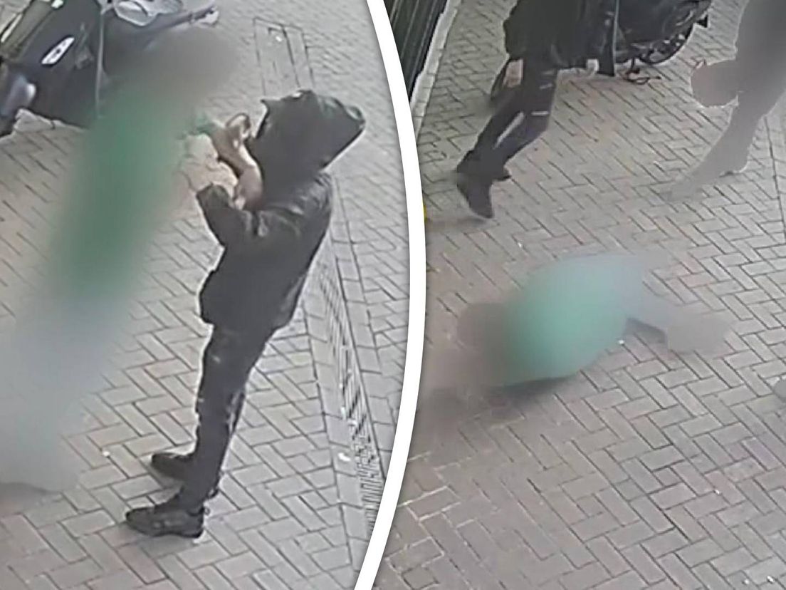 De man wordt lastiggevallen en daarna mishandeld.