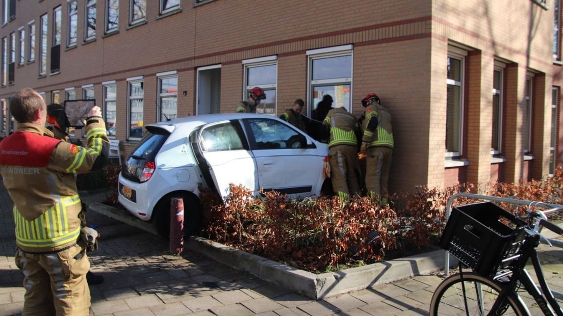 Het ongeval was op de Veemarkt in Zwolle