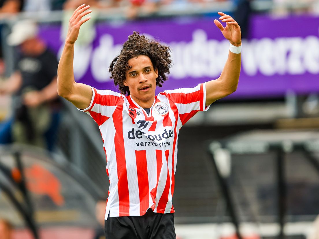Gjivai Zechiël viert zijn gelijkmaker tegen PSV
